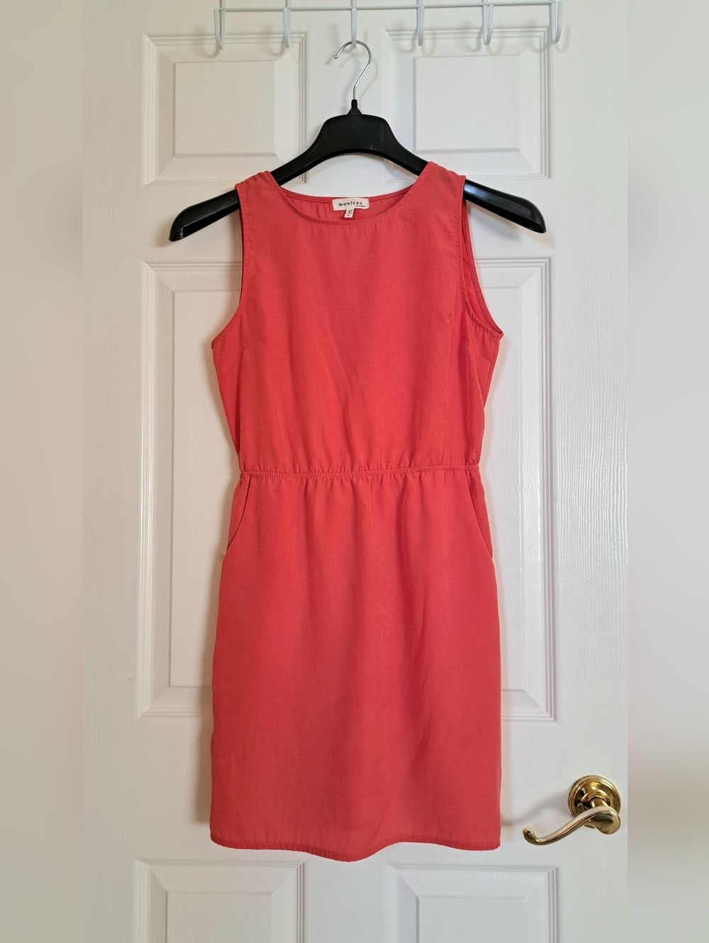 Monteau Coral Sleeveless Mini Dress